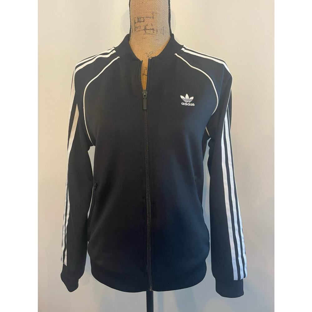 Adidas Original Black Track Jacket Size Medium